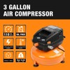 FORNAX Pancake Air Compressor, 3 Gallon, 110 PSI Portable Air