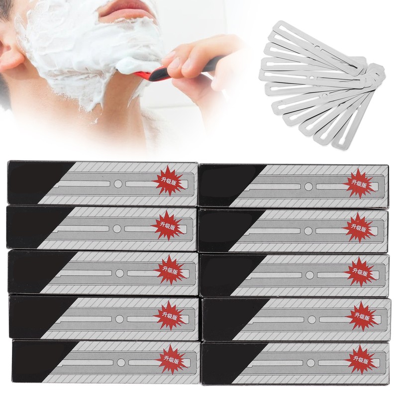 100pcs Double Edge Razor Blades Stainless Steel Shaving Blades for