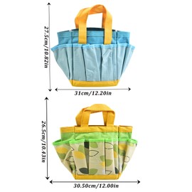 Molyorch 2 Pcs Garten Werkzeugtasche, Oxford Stoff Garten-Einkaufstasche, Garten Werkzeug Aufbewahrungstasche, Ideal Garten Geschenke für Frauen/Männer