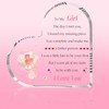Valentines Gifts for Him Her,Heart Shaped Acrylic Plaque Gifts for