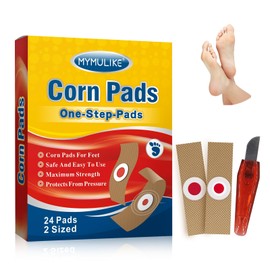 MYMULIKE Corn Removers for Feet, 24 Pack, 2 Size Corn Removers for Toe, 12 Large Size and 12 Small Size, Toes Corn Removal, 24 Pack