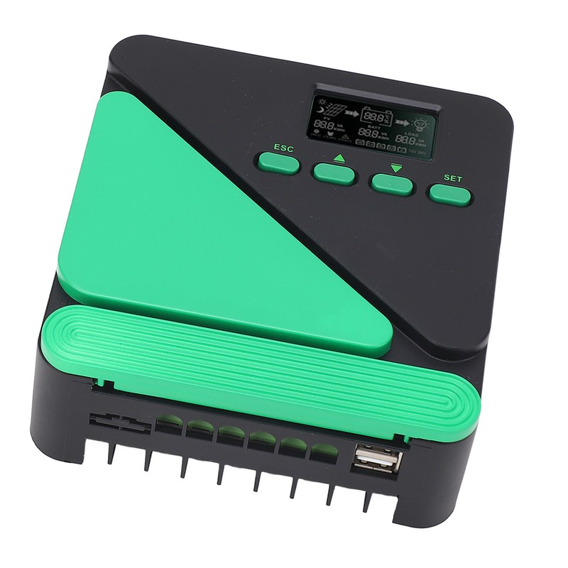 MPPT Solar Charge Controller 12V 24V Intelligent Regulator LCD Display