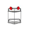 Croydex Stick 'n' Lock 2 Tier Corner Basket Matt Black