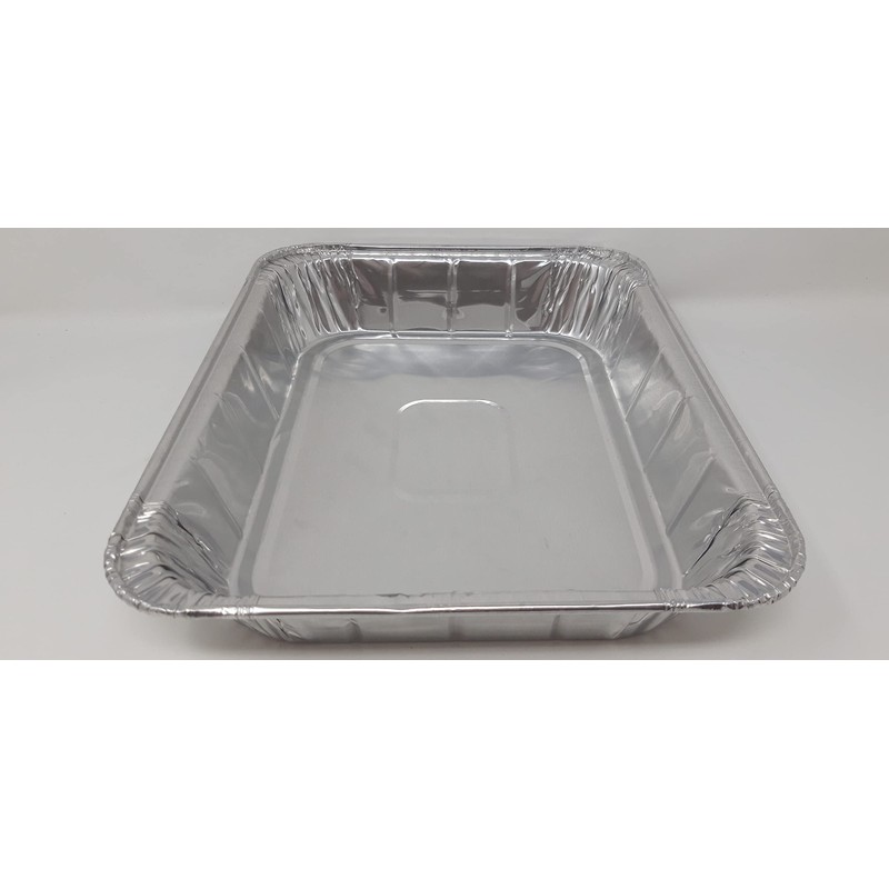 2 x Aluminium Foil Deep Rectangular Roasting Oven Baking Dish