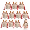 Christmas Drawstring Bag Antler Gift Bags Christmas Decorations Pouch Packaging