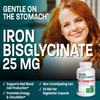 Bronson Iron Bisglycinate 25 mg Gentle on The Stomach, Supports