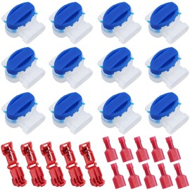 EASYKEENECOM 22 Pcs Waterproof Wire Connectors for Robotic Lawn Mowers, Lawnmower Connector with 16 Pcs Connection Terminals, Lawnmower Cable Repair Kit for Automower Irrigation Applications