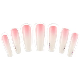 JEFFREIAFREELASH Press On Nails (Rhinestone Ombre) 100% Vegan Cruelty Free Smudge Free