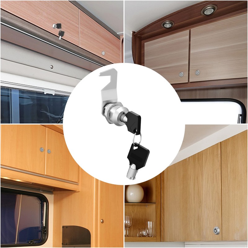 WIMNISV 2 Pack 1-1/8 inch Toolbox Lock Replacement Lock, Tubular