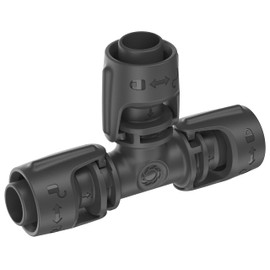 Gardena Micro-Drip-System T-Piece 13 mm (1/2 inch): Connector for 13 mm Connecting Pipes, T-Shaped Branch Connection, Automatic Irrigation, Reusable (13201-20)