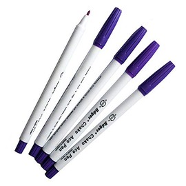 HAND Premium Air/Water Erasable Purple Fabric Marker Pen - Pack of 5