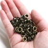 Litoexpe 4MM Grommets Eyelets 200 Pcs, Self Backing Eyelets for