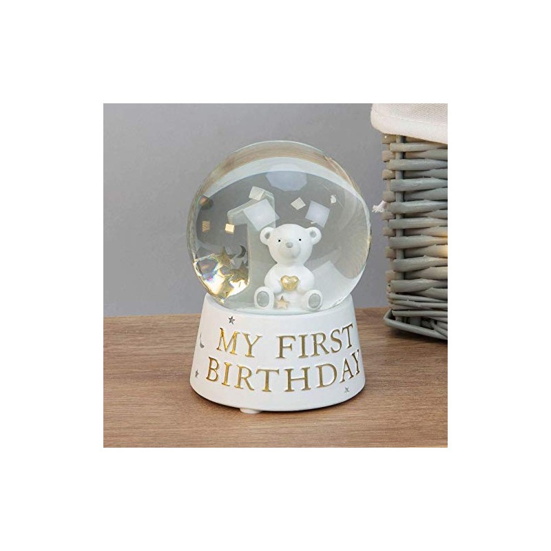Bambino Resin My 1st Birthday Snow Globe