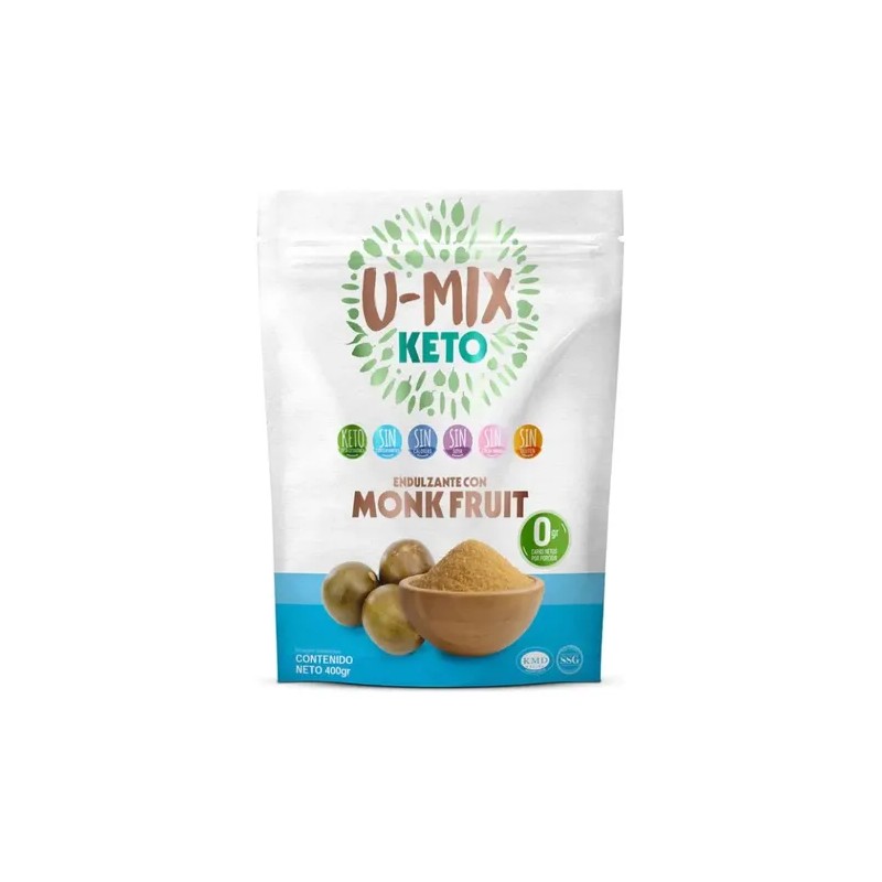 Pre Mezcla Keto Monk Fruit V25 Sin Gluten 400 Gr