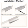 MOROBOR Finger Edge Pull, 8pcs Concealed Handle Modern Style Drawer