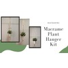 macraming Macrame Plant Hanger Kit - Make 3 DIY Macromay