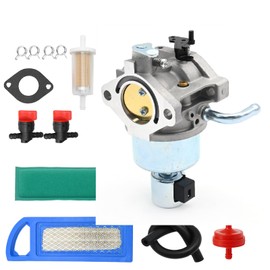 JUUDDENPARTS 594605 Carburetor Kit Replacement for B S 591734 594603 594601 790023 792768 796110 17.5HP Engine with 794422 Air Filter 791805 Fuel Line