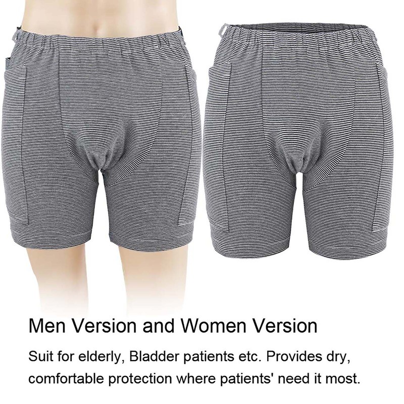 Incontinence Underwear Bladder Patient Urine Bag Pants Double Pocket Design