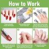 500Pcs Foil Nail Wraps, Gel Remover Wraps with Lint-Free Cotton