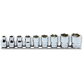 Ko – Ken 3/8" SQ. 12 Square Socket Rail Set 9 Pieces Set, _ _ rs3405 a/9