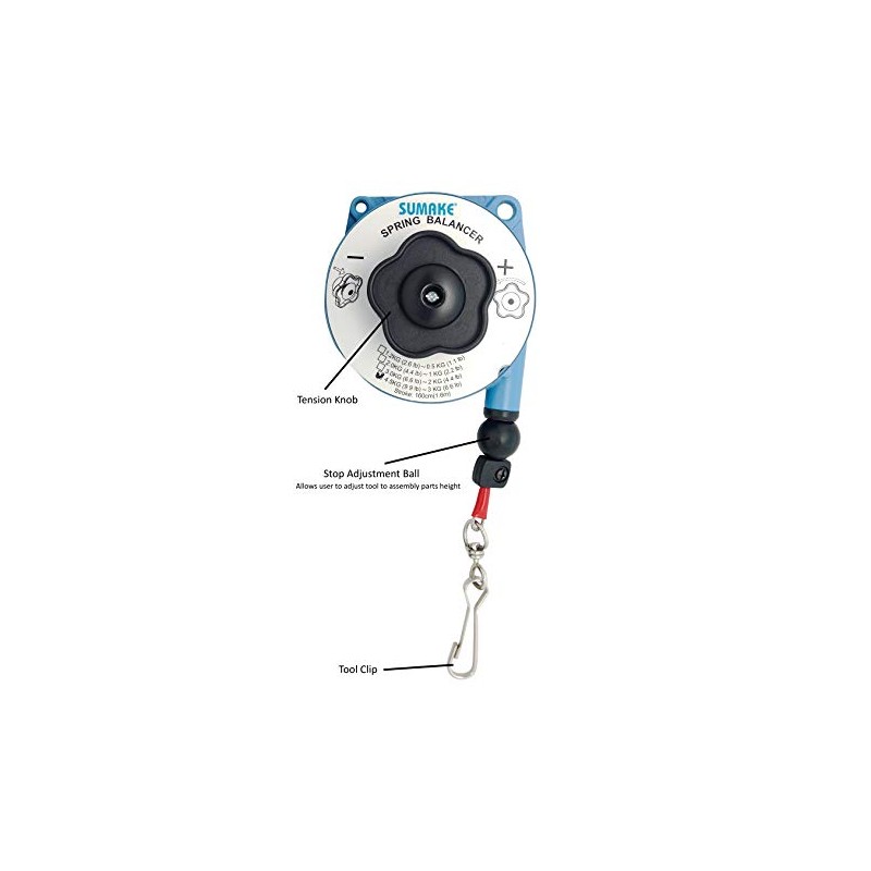 Spring Balancer, Tool Balancer, Capacity: 4.4-6.6 lbs, (Sumake SB-3.0)