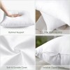 OTOSTAR Pack Of 4 20X20 Inch White Hypoallergenic Pillow Inserts