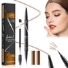 Eyebrow Pencil，Natural Looking Pencil With 4-Fork Tip and Eyeliner Dual
