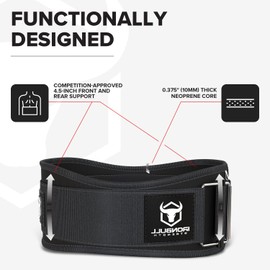 Weight Lifting Belt for Men and Women - Performance Auto-Locking Weightlifting Belt for Functional Fitness, Olympic Lifting and Training Workouts - Squats, Deadlift (Black, Small)