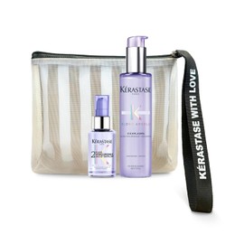 KÉRASTASE SET Protector de calor Cicaplasme 150ml + Sérum reparador Ácido hialurónico 50ml | Rutina protección + reparación para cuidado del cabello rubio.