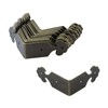 T Tulead Metal Corner Brackets Furniture Corner Protector Decorative Bronze