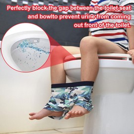 4 Sets Pinkel Toilet Splash Guard Potty Training Toilet Seat Pipi Protector Toilet Splash Guard for Kids and Adults