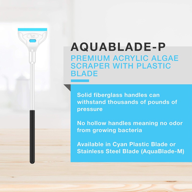 Continuum Aquatics AquaBlade P - Acrylic Safe Aquarium Scraper w/