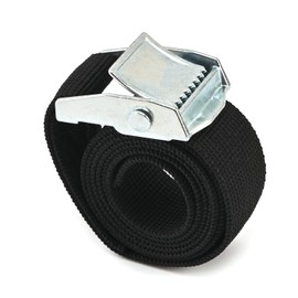 MroMax 0.98" Width x 2.62ft Length Lashing Straps Polypropylene Cam Buckle Lashing Straps 250Kg Load Cargo Tie Down Strap 25mm x 0.8M for Moving Cargo Black Tone 1Pc