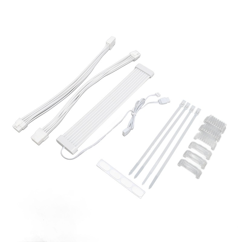 ARGB Extension Sleeved Cable Kit DIY 5V 3pin PSU Cable