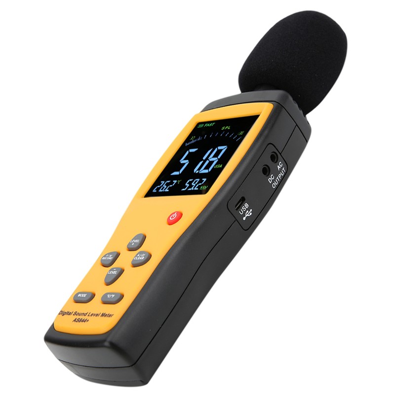 SMART SENSOR AS844+ Sound Level Meter LCD Digital Decibel Meter