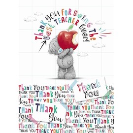 Me To You Tatty Teddy Thank You For Being The Best Teacher Ever Thank You Card