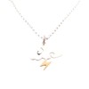 Storm Charm Necklace - Sterling Silver - Cloud and Lightning