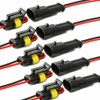 2 Pin Connector Waterproof Connector, Andy's Orchids 10 Set 12V
