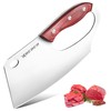 ROCOCO Meat Cleaver Knife Unique Effort Saving Professional Stainless Steel