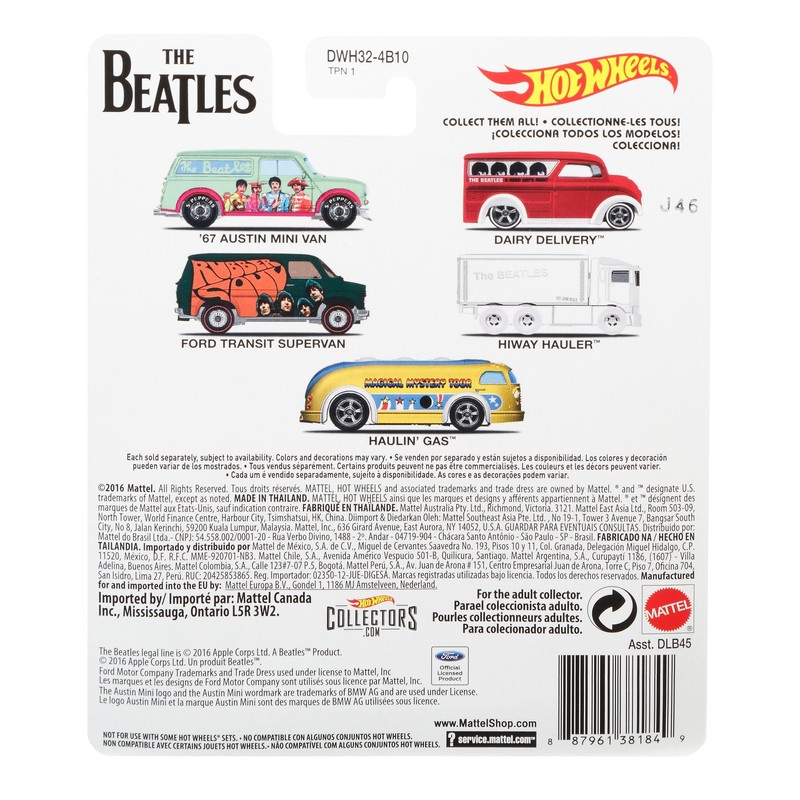 Hot Wheels The Beatles Hiway Hauler Vehicle