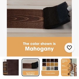 Furniture Clinic Wood Stain | Mahogany | Water Based | Fast Drying, Low Odor,...