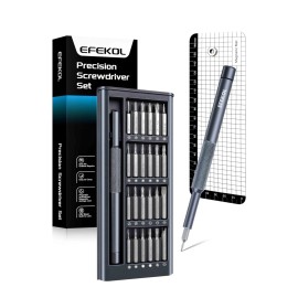 efekol Precision Screwdriver Set, 27 in 1 Small screwdriver set Electronics Torx Repair