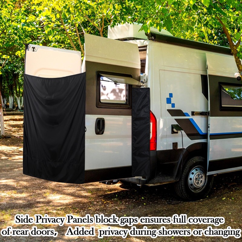 Fanfanwin 7x6 ft Large Camper Van Curtains Van Rear Door