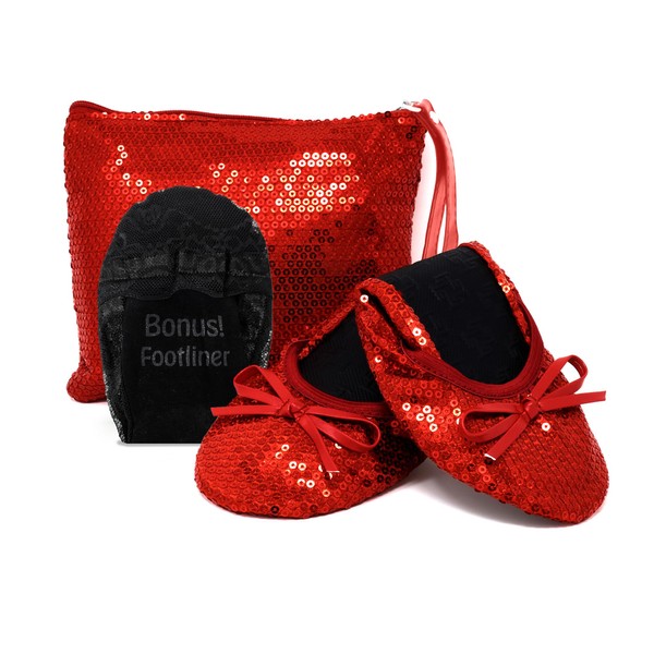 Silky Toes Foldable Flats for Women Purse Ballet Shoes Ballerina