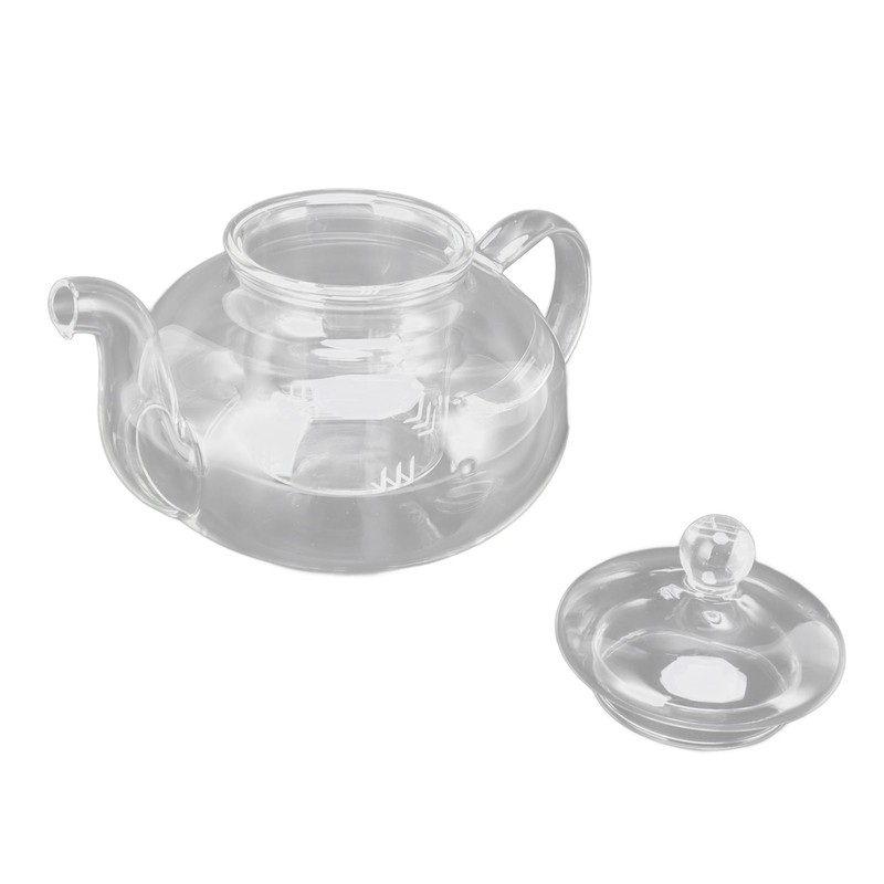 680ml Glass Teapot with Filter Heat Resistance Transparent Tea Kettle