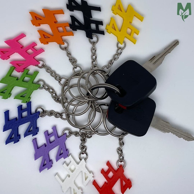 Motoreco Lewis Hamilton LH 44 Black Keychain | Made From