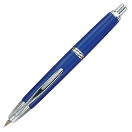 PILOT Vanishing Point Collection Refillable & Retractable Fountain Pen, Blue Barrel with Rhodium Accents, Blue Ink, Fine Nib (60143)