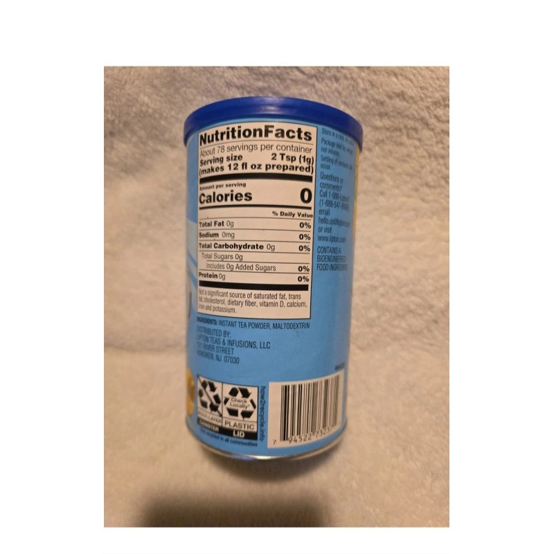 Lipton Unsweetened Instant Tea Mix- New Stock Release, Regular (NOT