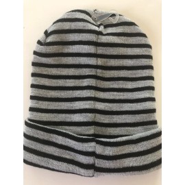 Unbranded Nightmare Before Christmas Tim Burton’s Gray Striped Beanie Hat Winter NEW