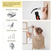 Hammer Set, 200 Pieces Wall Nails, Multifunctional Small Hammer, Claw